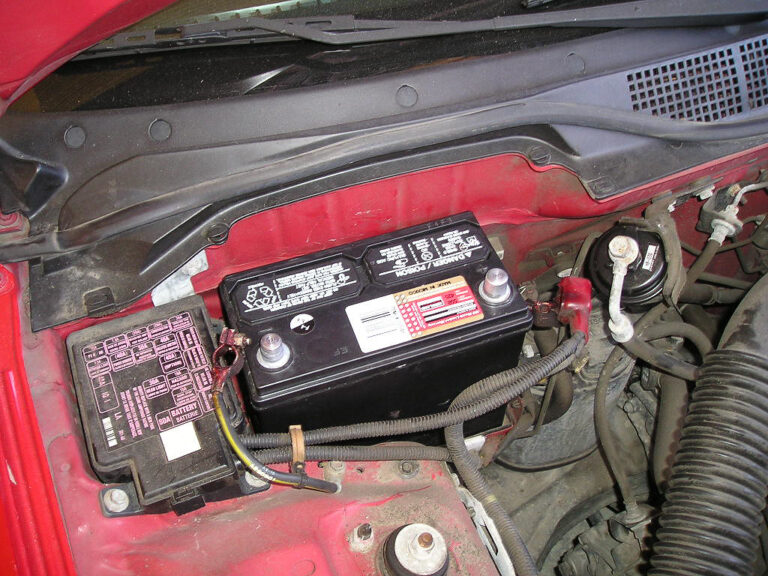 an old car battery ready to sell for cash